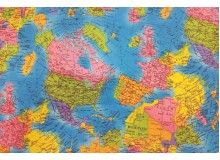 Baumwolle Weltkugel Weltkarte